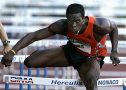 Cuba's Dayron Robles won the men's 110m hurdles in style